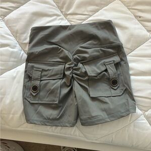 SHEIN Gray Women's Athletic Cargo Shorts